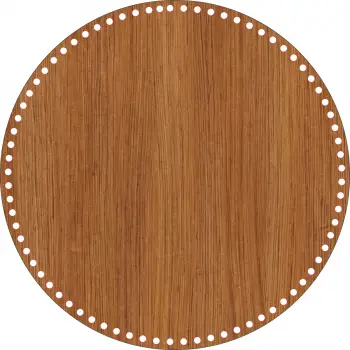 Daire Ahşap MDF Sepet Tabanı 40 cm (Delik Çapı 8 mm)