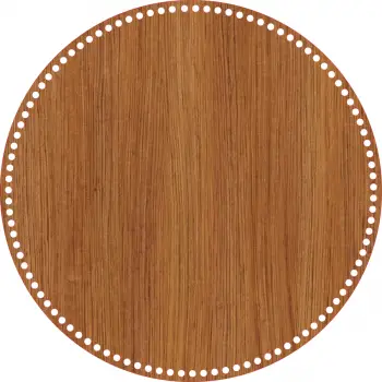 Daire Ahşap MDF Sepet Tabanı 42 cm (Delik Çapı 8 mm)