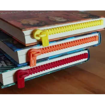 Fermuar Desenli Kitap Ayracı PLA – 3D Yazıcı Bookmark