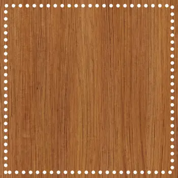 Kare Ahşap MDF Sepet Tabanı 25x25 cm (Delik Çapı 5 mm)
