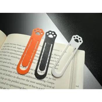 Kedi Patisi Kitap Ayracı 3’lü Set PLA – 3D Yazıcı Bookmark