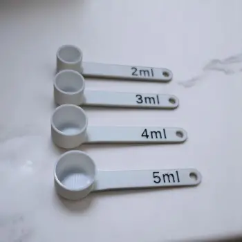 Küçük Ölçü Plastik Ölçü Kaşığı Seti 4’lü