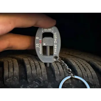 Lastik Diş Derinliği Ölçer PLA – 3D Yazıcı Lastik Kontrol Aparatı