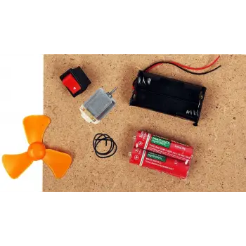 Mini Motor Deney Seti - Temel Elektrik Devresi ve STEM Başlangıç Kiti