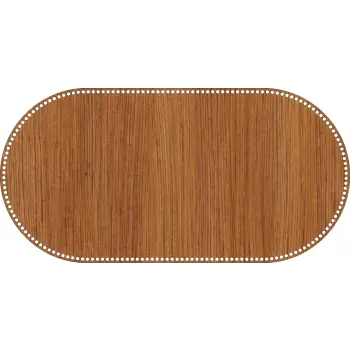 Oval Ahşap MDF Sepet Tabanı 70x35 cm (Seçilebilir Delik Çapı)