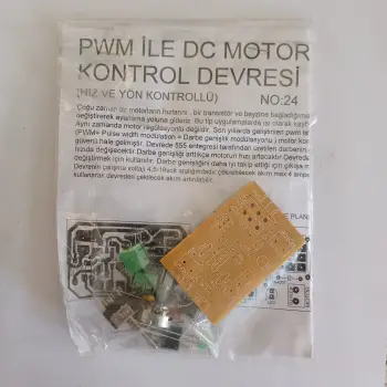 PWM ile DC Motor Kontrol Devresi (Demonte) - DIY Hız Kontrol Eğitim Kiti
