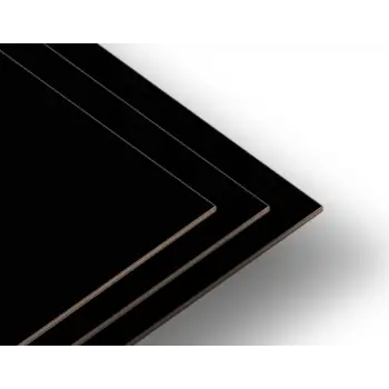 Siyah Çift Yüz Boyalı MDF 3mm Lazer Kesim Plaka - Özel Ebat Seçenekli
