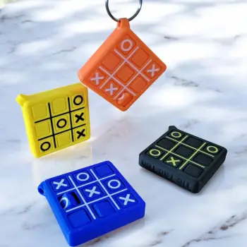 TicTacToe Oyunu Anahtarlık PLA – 3D Yazıcı XOX Strateji Oyunu