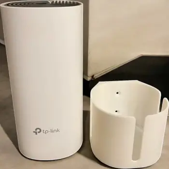 TP-Link Deco E4 Uyumlu Duvar Standı - Beyaz Mesh Montaj Askı Aparatı