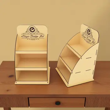Vario-Tier 3 Katlı Değişken Derinlikli Ahşap MDF Teşhir Standı