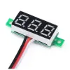 0.28 inch DC 0-100V Mini Digital Voltmetre - 3 Kablolu Hassas Gerilim Ölçer