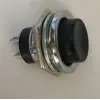 16mm Metal Push Buton Siyah - Su Geçirmez Panel Tipi Anahtar - IP67 Paslanmaz Buton