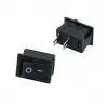 20mm Işıksız On/Off Güç Anahtarı - 250V 6A Rocker Switch - STEM ve Panel Montaj Uyumlu
