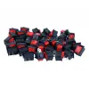 20mm Işıksız On/Off Güç Anahtarı - 250V 6A Rocker Switch - STEM ve Panel Montaj Uyumlu
