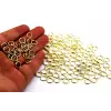 25mm Anahtarlık Halkası Zincirli Sarı Kaplama