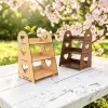 3 Raflı MDF Ahşap Masaüstü Teşhir ve Organizer Standı