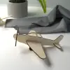 3D Ahşap Boyanabilir Uçak Maketi (Lazer Kesim)