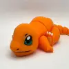 3D Hareketli Ahşap Pokemon Charmander Figürü (Boyanabilir)