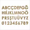 3mm Lazer Kesim Ahşap Boyanabilir MDF Harfler