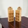 4 Raflı 8 Bölmeli MDF Ahşap Masaüstü Teşhir ve Organizer Standı