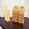 4 Raflı 8 Bölmeli MDF Ahşap Masaüstü Teşhir ve Organizer Standı