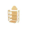 4 Raflı MDF Ahşap Masaüstü Teşhir ve Organizer Standı