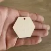 4mm Kavak Altıgen Anahtarlık Ölçü Seçimli Lazer Kesim