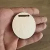 4mm Kavak Kemer Delikli Anahtarlık Ölçü Seçimli Lazer Kesim