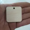 Ahşap MDF Kare Anahtarlık Ölçü ve Renk Seçimli