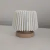 Abajur Formlu Dekoratif Tealight Mumluk Beyaz-Kahverengi - Pilli LED Mum Hediyeli