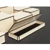Açılır Kapaklı Ahşap MDF Saklama Organizer Kutusu 200x150x100mm