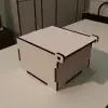 Açılır Kapaklı Mini Ahşap MDF Organizer Kutu (Ölçü Seçilebilir)