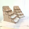 Ahşap Bardak Altlığı ve Ürün Teşhir Standı 4 Katlı 8 Bölmeli (23x30 cm)