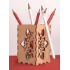 Ahşap Kalemlik Model 4