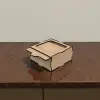 Ahşap Kutu Kayar Kapak 100x100x50mm