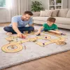 Ahşap MDF Araç Parkuru Şehir Trafik Eğitim Seti 80x60 cm