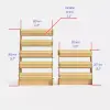 Ahşap MDF Bileklik ve Saat Dikey Teşhir Standı | 3 ve 5 Katlı Modeller