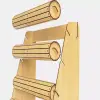 Ahşap MDF Bileklik ve Saat Dikey Teşhir Standı | 3 ve 5 Katlı Modeller