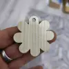 Ahşap MDF Çiçek Anahtarlık Ölçü ve Renk Seçimli