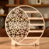 Ahşap MDF Hayat Ağacı Formlu Küpe Teşhir Standı - 17 cm Dekoratif Lazer Kesim Tasarım