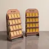 Ahşap MDF Kartlı Küpe Teşhir Standı | 14 Kart Dahil | 250x480mm Profesyonel Ünite