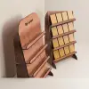 Ahşap MDF Kartlı Küpe Teşhir Standı | 14 Kart Dahil | 250x480mm Profesyonel Ünite