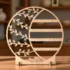 Ahşap MDF Küpe Sergileme Standı | 170x170mm Lazer Kesim Teşhir Paneli