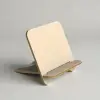 Ahşap MDF Masaüstü Telefon Standı (10x10 cm) Minimalist Tasarım