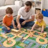 Ahşap MDF Şehir Trafik Oyun Parkuru ve Eğitim Seti 85x85 cm
