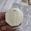 Ahşap MDF Sekizgen Anahtarlık Ölçü ve Renk Seçimli