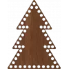 Ahşap MDF Sepet Tabanı Ağaç 14x18 CM