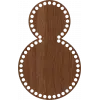 Ahşap MDF Sepet Tabanı Şekilli 15x24 CM