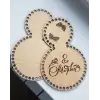 Ahşap MDF Sepet Tabanı Şekilli 15x24 CM