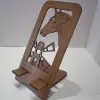 Ahşap MDF Telefon Standı – At Figürlü Dekoratif Model (8.5x17.5 cm)